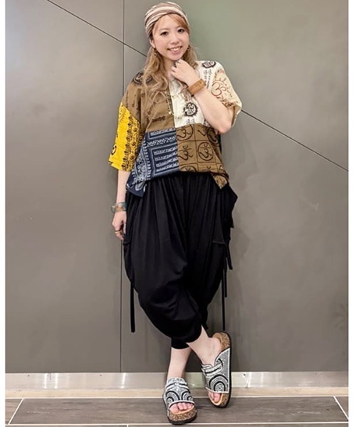 チャイハネ（チャイハネ）の「【チャイハネ】カットソーMEN'S変形サルエルパンツ（その他パンツ・メンズ・ブラック/レンガ/グリーン系その他/ベージュ/グレー・FREE）」の6枚目の写真