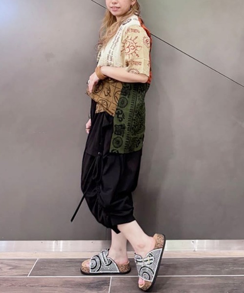 チャイハネ（チャイハネ）の「【チャイハネ】カットソーMEN'S変形サルエルパンツ（その他パンツ・メンズ・ブラック/レンガ/グリーン系その他/ベージュ/グレー・FREE）」の7枚目の写真