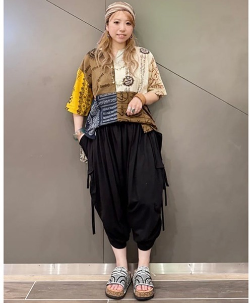 チャイハネ（チャイハネ）の「【チャイハネ】カットソーMEN'S変形サルエルパンツ（その他パンツ・メンズ・ブラック/レンガ/グリーン系その他/ベージュ/グレー・FREE）」の17枚目の写真
