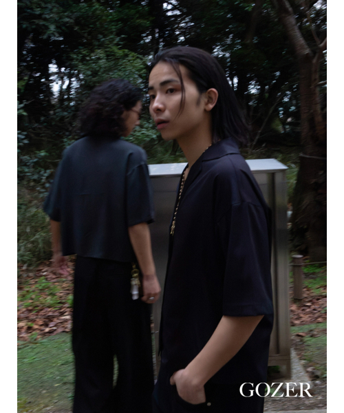 GOZER（ゴーザー）の「WINDY SHIRT_BLACK（シャツ/ブラウス・メンズ・ブラック・1/2/3）」の2枚目の写真