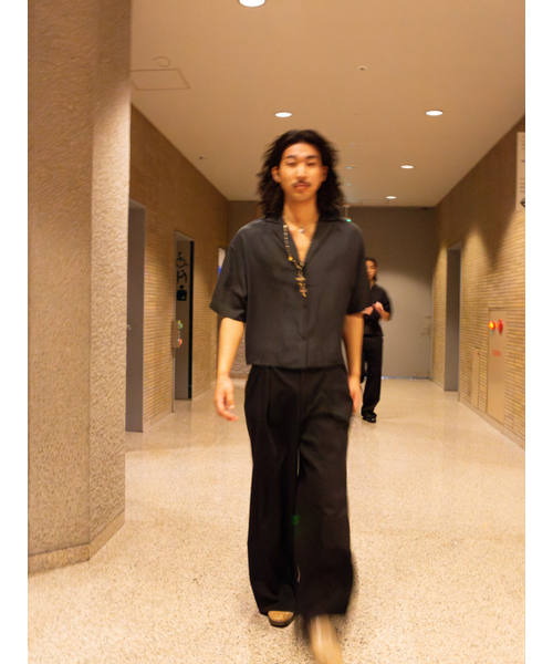 GOZER（ゴーザー）の「WINDY SHIRT_BLACK（シャツ/ブラウス・メンズ・ブラック・1/2/3）」の4枚目の写真