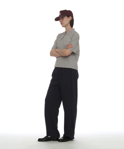 PARTIMENTO WOMEN（パルティメントウィメン）の「アシンメトリックポロレギュラーティー_メランジ（ポロシャツ・レディース・その他・SMALL/MEDIUM）」の3枚目の写真