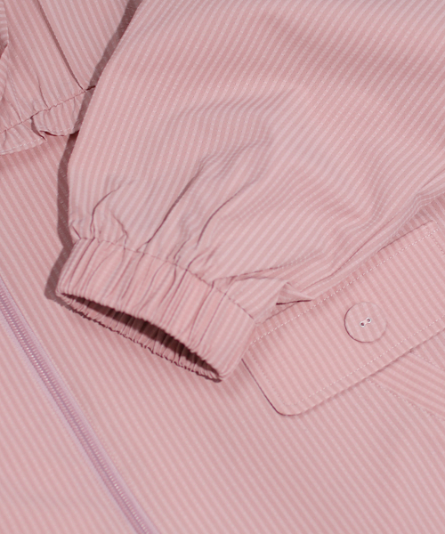 MASMARULEZ APPAREL(マスマルールズ アパレル)の「Check Frill Windbreaker Jacket_Pink(ナイロンジャケット・レディース・PINK・ONE SIZE)」の8枚目の写真