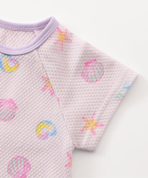 apres les cours(アプレレクール)の「ぽこぽこ総柄ロンパス(ロンパース・キッズ・サックスブルー/ピンク/ラベンダー/オレンジ/イエロー・60/70/80)」の18枚目の写真