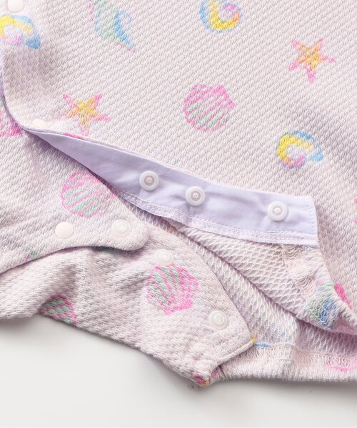 apres les cours(アプレレクール)の「ぽこぽこ総柄ロンパス(ロンパース・キッズ・サックスブルー/ピンク/ラベンダー/オレンジ/イエロー・60/70/80)」の21枚目の写真