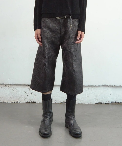 GLITTER TWILL 3D TWISTED JORTS（デニムパンツ）｜NVRFRGT（ネヴァー
