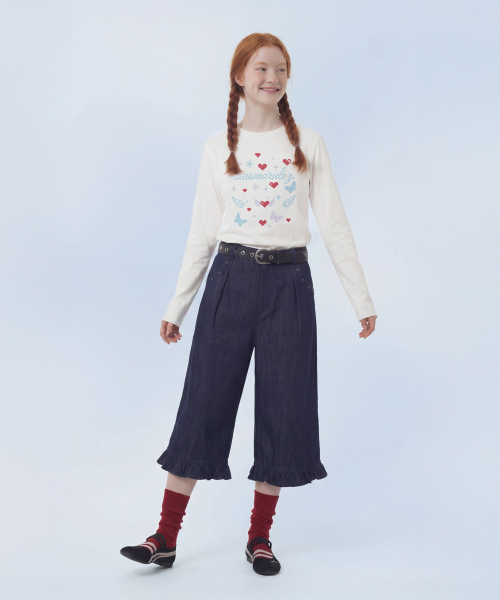 MASMARULEZ APPAREL（マスマルールズ アパレル）の「Cross Doodle Long Sleeve_White（Tシャツ/カットソー・レディース・ホワイト・ONE SIZE）」の3枚目の写真