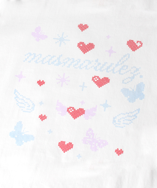 MASMARULEZ APPAREL（マスマルールズ アパレル）の「Cross Doodle Long Sleeve_White（Tシャツ/カットソー・レディース・ホワイト・ONE SIZE）」の7枚目の写真