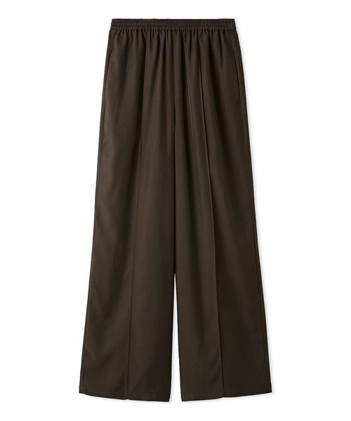 FRAY I.D（フレイアイディー）の「サテンイージーストレートパンツ／接触冷感（その他パンツ・レディース・ブラック/ホワイト/ブラウン・0/1）」の15枚目の写真
