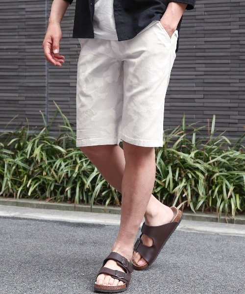 LUXSTYLE(ラグスタイル)の「スーパーストレッチ総柄ショートパンツ(その他パンツ・メンズ・チェック/グレー系その他/グレー系その他2/カモフラージュ・XXL/XL/L/M)」の5枚目の写真