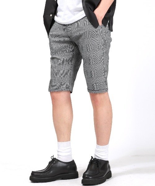 LUXSTYLE(ラグスタイル)の「スーパーストレッチ総柄ショートパンツ(その他パンツ・メンズ・チェック/グレー系その他/グレー系その他2/カモフラージュ・XXL/XL/L/M)」の7枚目の写真