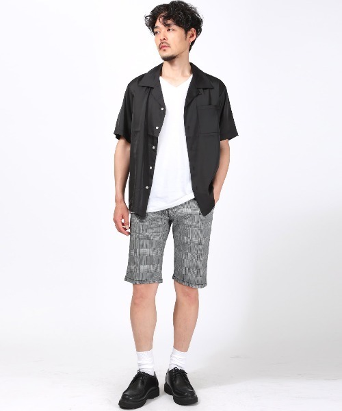 LUXSTYLE(ラグスタイル)の「スーパーストレッチ総柄ショートパンツ(その他パンツ・メンズ・チェック/グレー系その他/グレー系その他2/カモフラージュ・XXL/XL/L/M)」の8枚目の写真