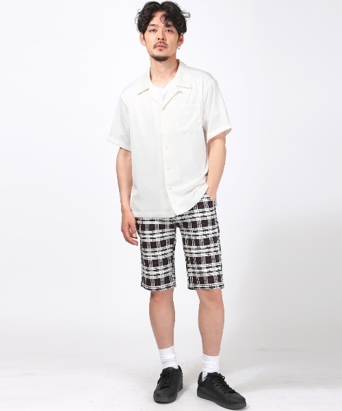 LUXSTYLE(ラグスタイル)の「スーパーストレッチ総柄ショートパンツ(その他パンツ・メンズ・チェック/グレー系その他/グレー系その他2/カモフラージュ・XXL/XL/L/M)」の12枚目の写真