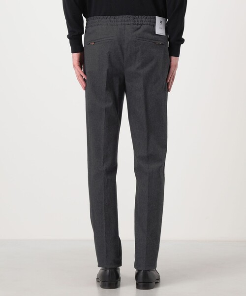PT TORINO(ピーティートリノ)の「PT TORINO SOFT 1P JOGGER コットンストレッチ 1プリーツイージースラックス(スラックス・メンズ・ライトグレー/チャコールグレー・46/48/44)」の7枚目の写真