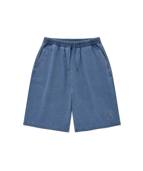 COVERNAT(カバーナット)の「Cロゴバミューダデニムスウェットショーツブルー(その他パンツ・メンズ・その他・SMALL/MEDIUM/LARGE/X-LARGE)」の2枚目の写真