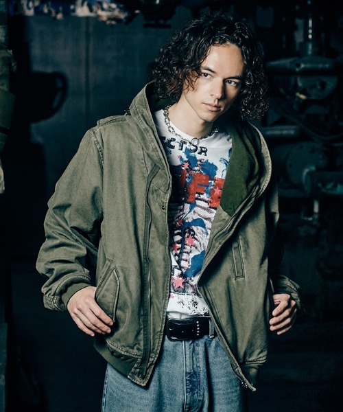 glamb(グラム)の「Carol Fade MA-1 / キャロルフェイドMA-1(MA-1・メンズ・ブラック/カーキ/チャコール・S/M/L)」の14枚目の写真