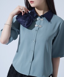 チャイナボレロシャツ シャツ ブラウス Ellno de Mavie エルノデメヴィ のファッション通販 -