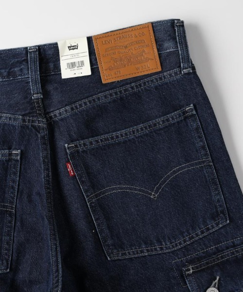 Levi's(リーバイス)の「【Levi's】478 バギー デニムカーゴショーツ (ワークテイスト / 膝丈 / ダークインディゴ)(その他パンツ・メンズ・ダークインディゴブルー・28inch/30inch/32inch/34inch)」の8枚目の写真