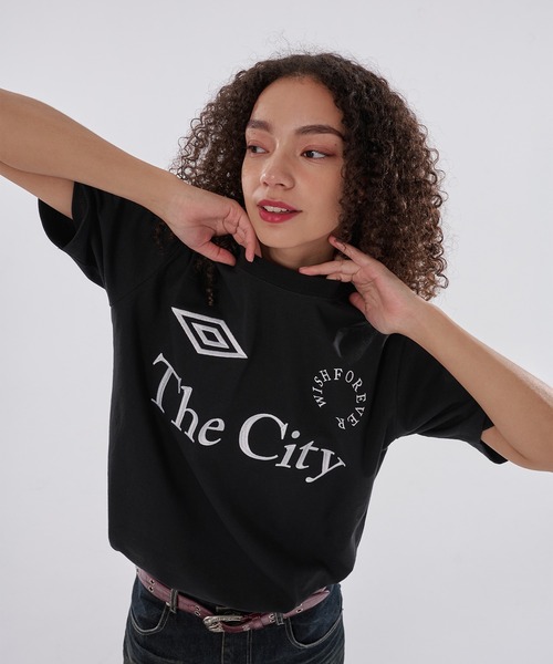 WISH FOR EVER（ウィッシュフォーエバー）の「【UMBRO】GAME LOGO DRAW CODE T / ゲームロゴドローコードT（Tシャツ/カットソー・メンズ・オフホワイト/ネイビー/ブラック・SMALL/MEDIUM/LARGE）」の22枚目の写真