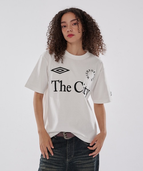 WISH FOR EVER（ウィッシュフォーエバー）の「【UMBRO】GAME LOGO DRAW CODE T / ゲームロゴドローコードT（Tシャツ/カットソー・メンズ・オフホワイト/ネイビー/ブラック・SMALL/MEDIUM/LARGE）」の10枚目の写真