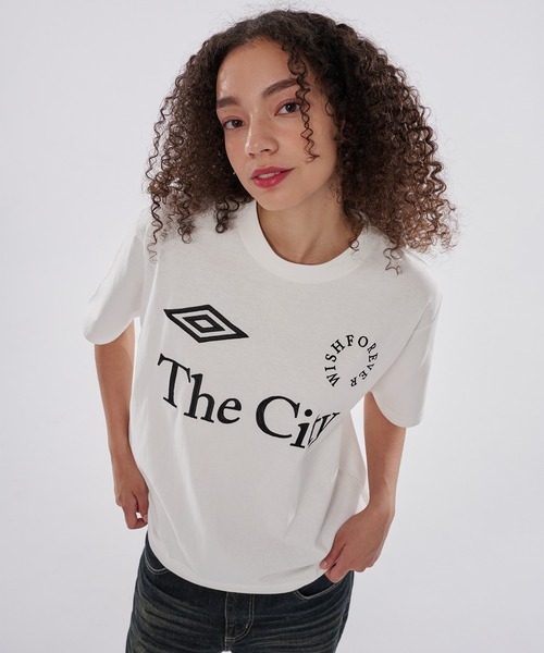 WISH FOR EVER（ウィッシュフォーエバー）の「【UMBRO】GAME LOGO DRAW CODE T / ゲームロゴドローコードT（Tシャツ/カットソー・メンズ・オフホワイト/ネイビー/ブラック・SMALL/MEDIUM/LARGE）」の12枚目の写真