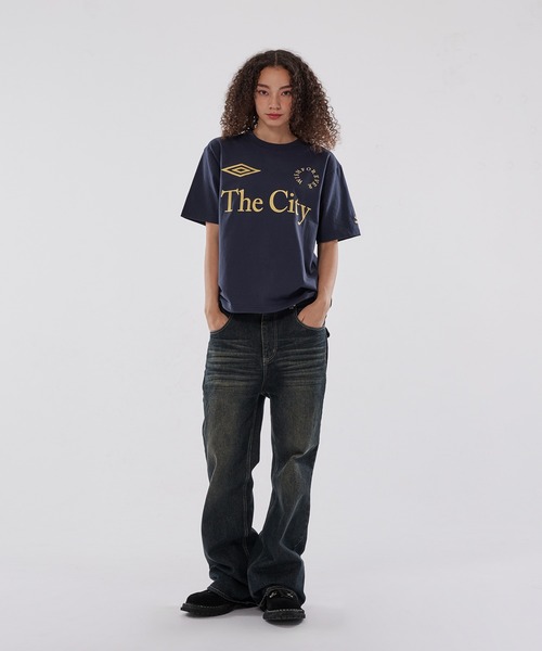 WISH FOR EVER（ウィッシュフォーエバー）の「【UMBRO】GAME LOGO DRAW CODE T / ゲームロゴドローコードT（Tシャツ/カットソー・メンズ・オフホワイト/ネイビー/ブラック・SMALL/MEDIUM/LARGE）」の6枚目の写真
