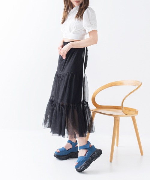 attagirl(アタガール)の「プラットフォームスニーカーサンダル(サンダル・レディース・ブルー/ホワイト/ブラック・3L/LL/L/M/S)」の20枚目の写真