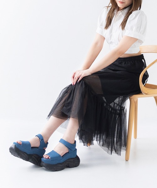attagirl(アタガール)の「プラットフォームスニーカーサンダル(サンダル・レディース・ブルー/ホワイト/ブラック・3L/LL/L/M/S)」の21枚目の写真