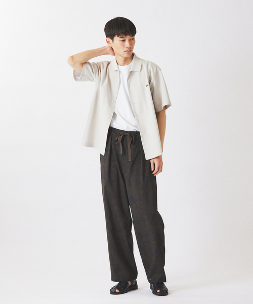 JOURNAL STANDARD relume(ジャーナルスタンダード レリューム)の「RIRANCHA(R) / リランチェ シアー プリント オーバーパンツ(スラックス・メンズ・ネイビー/ベージュ系その他/ブラウン・LARGE/MEDIUM/SMALL)」の13枚目の写真
