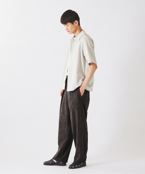 JOURNAL STANDARD relume(ジャーナルスタンダード レリューム)の「RIRANCHA(R) / リランチェ シアー プリント オーバーパンツ(スラックス・メンズ・ネイビー/ベージュ系その他/ブラウン・LARGE/MEDIUM/SMALL)」の12枚目の写真