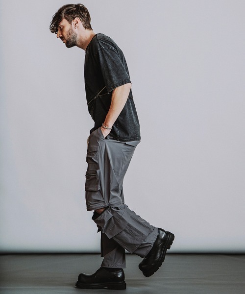 NO ID.(ノーアイディ)の「mt10531- 2WAY-ZIP-T Tシャツ(458006-494T)(Tシャツ/カットソー・メンズ・ブラック/グレー/ホワイト・ONE SIZE)」の11枚目の写真