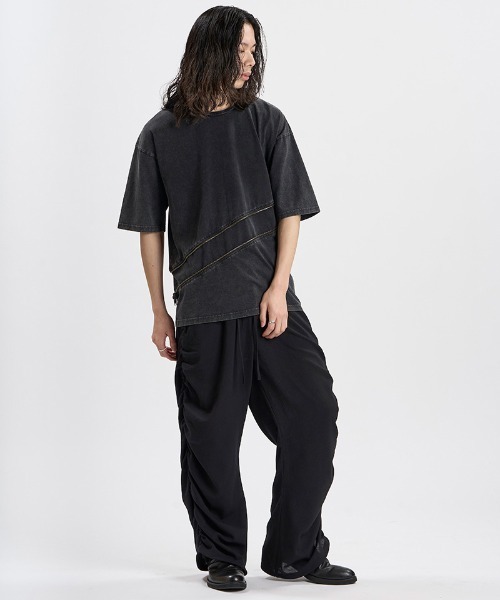 NO ID.(ノーアイディ)の「mt10531- 2WAY-ZIP-T Tシャツ(458006-494T)(Tシャツ/カットソー・メンズ・ブラック/グレー/ホワイト・ONE SIZE)」の19枚目の写真