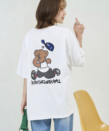 kaoyorinakami × FREAK'S STORE/カオヨリナカミ 別注 ハシリパンチベア Tee