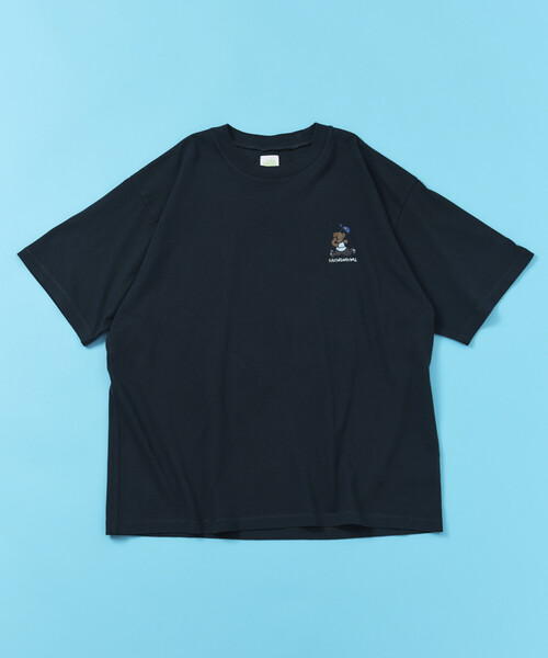kaoyorinakami(カオヨリナカミ)の「kaoyorinakami × FREAK'S STORE/カオヨリナカミ 別注 ハシリパンチベア Tee(Tシャツ/カットソー・メンズ・ベージュ/オフホワイト/チャコールグレー・MEDIUM/LARGE/SMALL)」の5枚目の写真