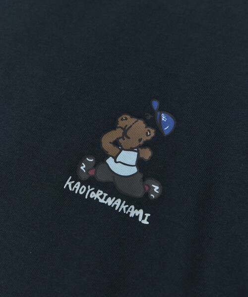 kaoyorinakami(カオヨリナカミ)の「kaoyorinakami × FREAK'S STORE/カオヨリナカミ 別注 ハシリパンチベア Tee(Tシャツ/カットソー・メンズ・ベージュ/オフホワイト/チャコールグレー・MEDIUM/LARGE/SMALL)」の8枚目の写真