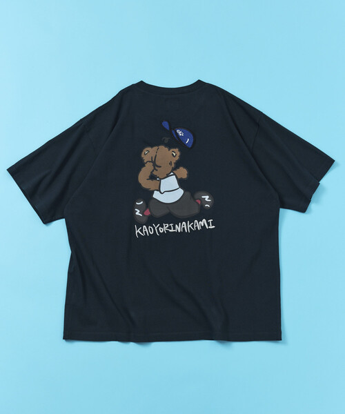 kaoyorinakami(カオヨリナカミ)の「kaoyorinakami × FREAK'S STORE/カオヨリナカミ 別注 ハシリパンチベア Tee(Tシャツ/カットソー・メンズ・ベージュ/オフホワイト/チャコールグレー・MEDIUM/LARGE/SMALL)」の11枚目の写真