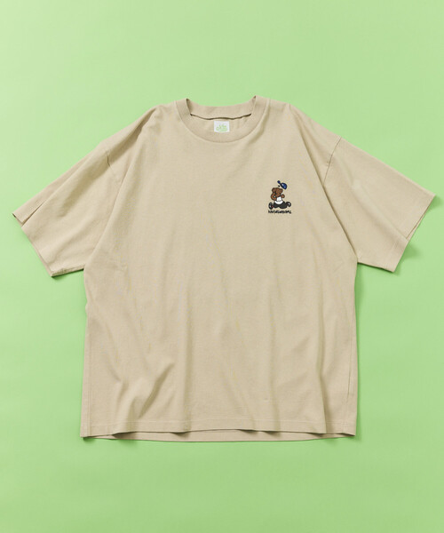 kaoyorinakami(カオヨリナカミ)の「kaoyorinakami × FREAK'S STORE/カオヨリナカミ 別注 ハシリパンチベア Tee(Tシャツ/カットソー・メンズ・ベージュ/オフホワイト/チャコールグレー・MEDIUM/LARGE/SMALL)」の14枚目の写真