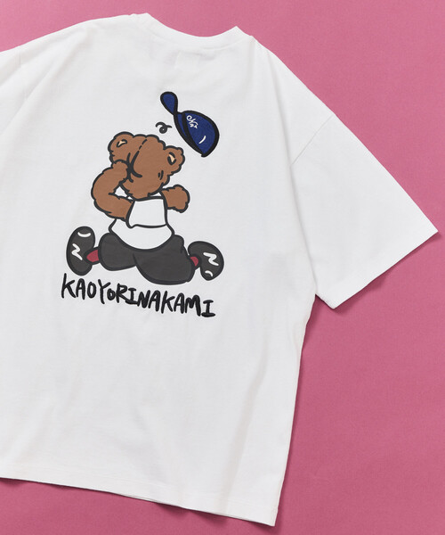 kaoyorinakami(カオヨリナカミ)の「kaoyorinakami × FREAK'S STORE/カオヨリナカミ 別注 ハシリパンチベア Tee(Tシャツ/カットソー・メンズ・ベージュ/オフホワイト/チャコールグレー・MEDIUM/LARGE/SMALL)」の18枚目の写真