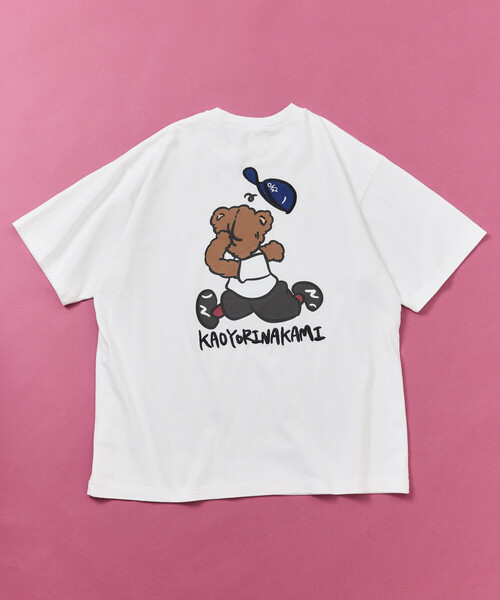 kaoyorinakami(カオヨリナカミ)の「kaoyorinakami × FREAK'S STORE/カオヨリナカミ 別注 ハシリパンチベア Tee(Tシャツ/カットソー・メンズ・ベージュ/オフホワイト/チャコールグレー・MEDIUM/LARGE/SMALL)」の21枚目の写真