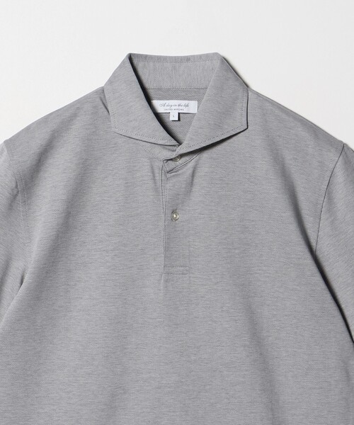 A DAY IN THE LIFE UNITED ARROWS(アデイインザライフユナイテッドアローズ)の「モクロディ カルゼ カッタウェイカラーシャツ<A DAY IN THE LIFE>(ポロシャツ・メンズ・ブラック/グレー系/コバルトブルー・XL/M/S/L)」の11枚目の写真