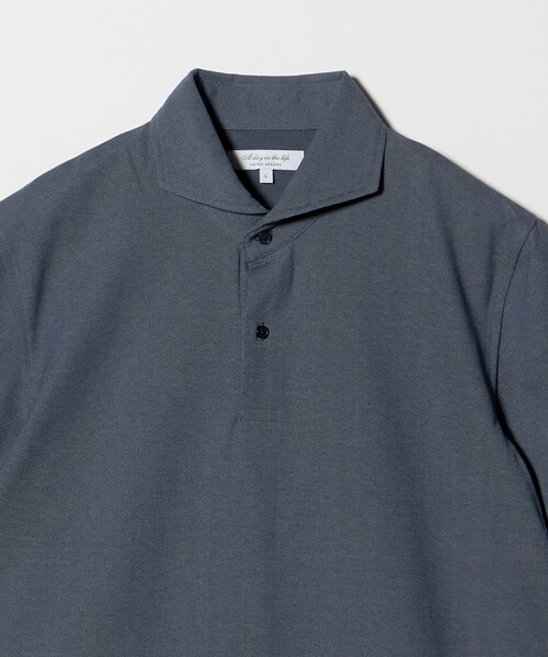 A DAY IN THE LIFE UNITED ARROWS(アデイインザライフユナイテッドアローズ)の「モクロディ カルゼ カッタウェイカラーシャツ<A DAY IN THE LIFE>(ポロシャツ・メンズ・ブラック/グレー系/コバルトブルー・XL/M/S/L)」の20枚目の写真