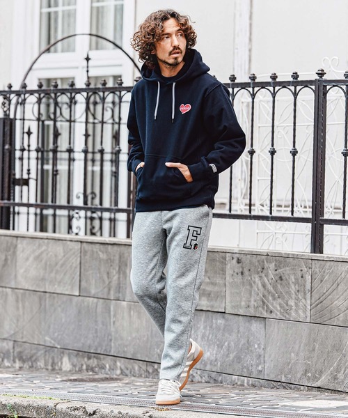 felkod(フィルコッド)の「mpa4153- Heart Puff Print 12oz Fleece Hoodie パーカー(F26A200)(パーカー・メンズ・ホワイト/ネイビー/ブラック・S/M/L/XL)」の10枚目の写真