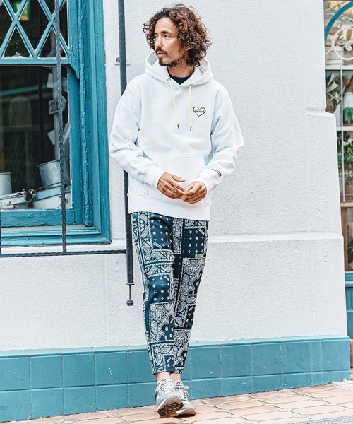 felkod(フィルコッド)の「mpa4153- Heart Puff Print 12oz Fleece Hoodie パーカー(F26A200)(パーカー・メンズ・ホワイト/ネイビー/ブラック・S/M/L/XL)」の14枚目の写真