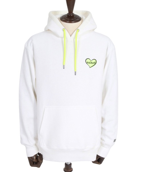 felkod(フィルコッド)の「mpa4153- Heart Puff Print 12oz Fleece Hoodie パーカー(F26A200)(パーカー・メンズ・ホワイト/ネイビー/ブラック・S/M/L/XL)」の16枚目の写真
