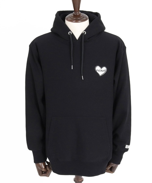 felkod(フィルコッド)の「mpa4153- Heart Puff Print 12oz Fleece Hoodie パーカー(F26A200)(パーカー・メンズ・ホワイト/ネイビー/ブラック・S/M/L/XL)」の17枚目の写真