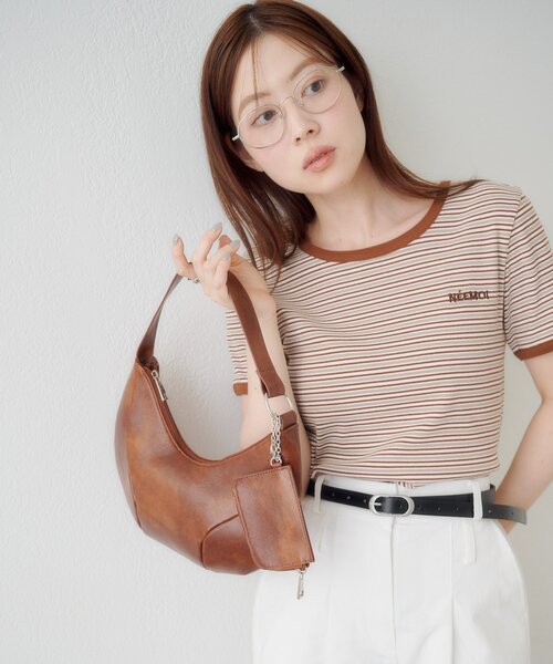 Kastane(カスタネ)の「【5.28(木)12:00発売/WEB先行】カーブバッグ+mini case(ハンドバッグ・レディース・ブラウン/ブラック・FREE)」の18枚目の写真