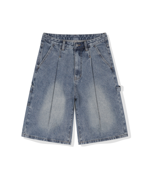 BASIC LABEL（ベーシックラベル）の「Jenna Carpenter Bermuda Denim Shorts 3 Color [BLSD_7501]（その他パンツ・レディース・ブルー/イエロー× ブルー/グレー・X-LARGE/2XL/SMALL/MEDIUM/LARGE）」の4枚目の写真