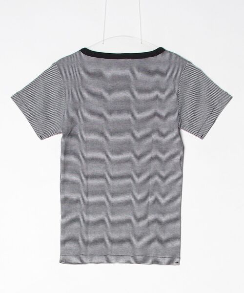 MILLER（ミラー）の「"02"≪Robert P. Miller≫パックT パネルリブ ヘンリーネック Tシャツ（Tシャツ/カットソー・レディース・ホワイト系1/オフホワイト/ブラック/チャコールグレー/ブラック系1・FREE）」の6枚目の写真