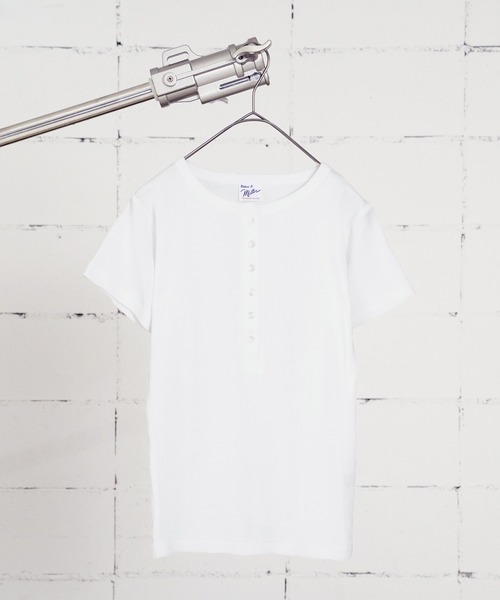 MILLER（ミラー）の「"02"≪Robert P. Miller≫パックT パネルリブ ヘンリーネック Tシャツ（Tシャツ/カットソー・レディース・ホワイト系1/オフホワイト/ブラック/チャコールグレー/ブラック系1・FREE）」の22枚目の写真