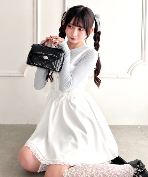 Loueme(ルエム)の「キルティングチェーン2WAYショルダーバッグ(ショルダーバッグ・レディース・ピンク/オフホワイト/ブラック・FREE)」の15枚目の写真
